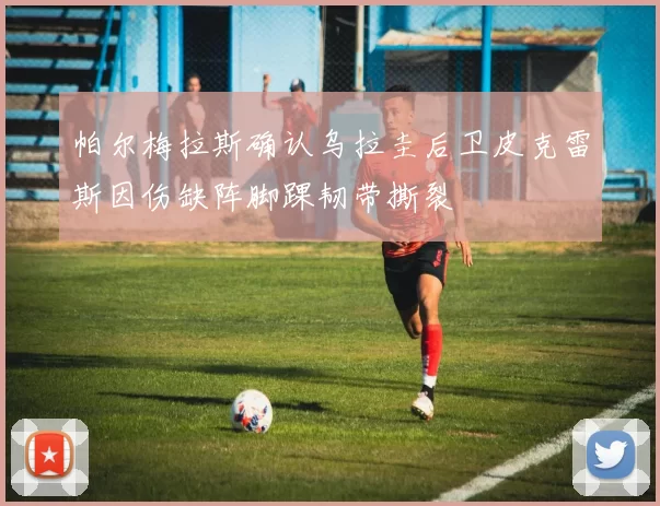 帕尔梅拉斯确认乌拉圭后卫皮克雷斯因伤缺阵脚踝韧带撕裂